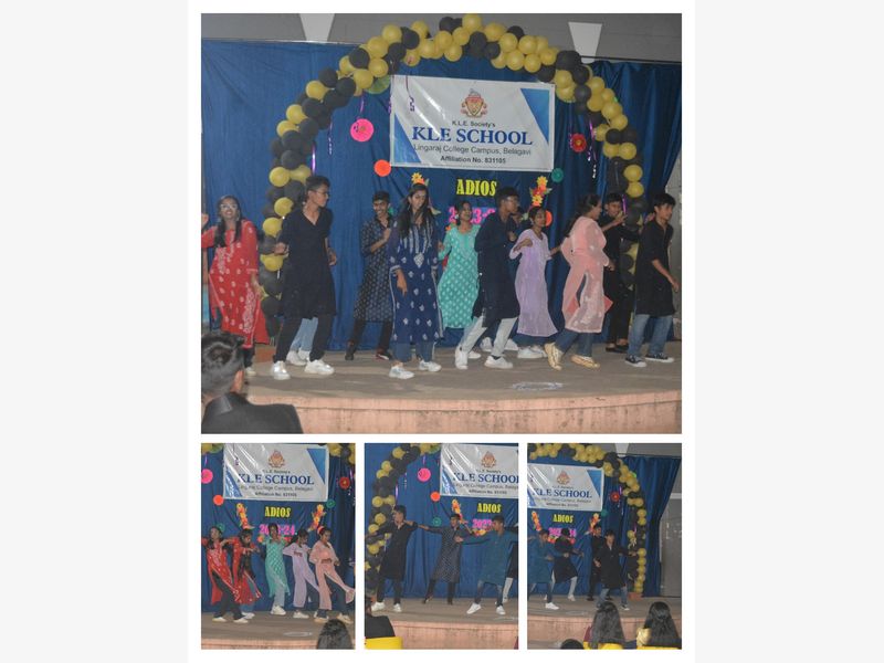KLE School hosted the farewell ceremony for the batch 2023-24