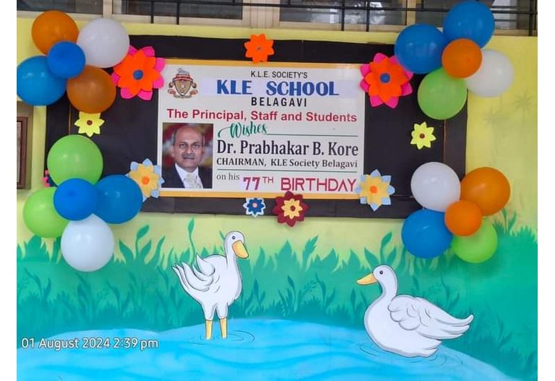 77th birthday of our honorable Chairman Dr Prabhakar Kore Sir